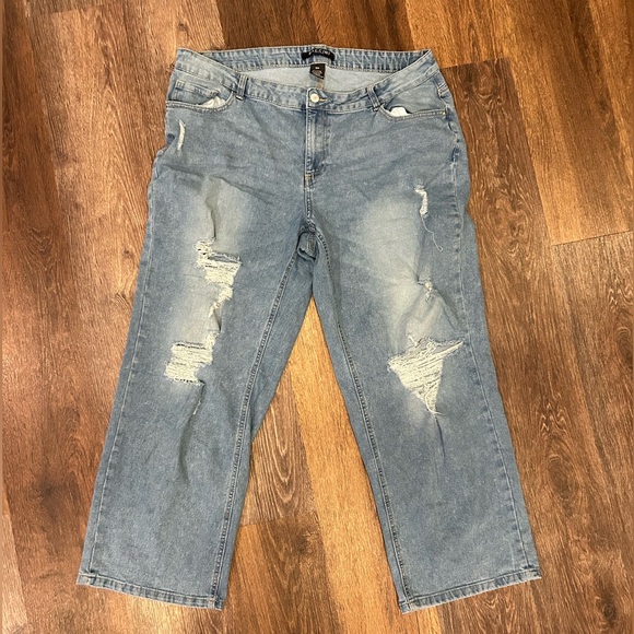 Baccini 18 18w Womens Plus Holy Distressed Jeans 2 for the Price of 1 ! - Picture 6 of 6